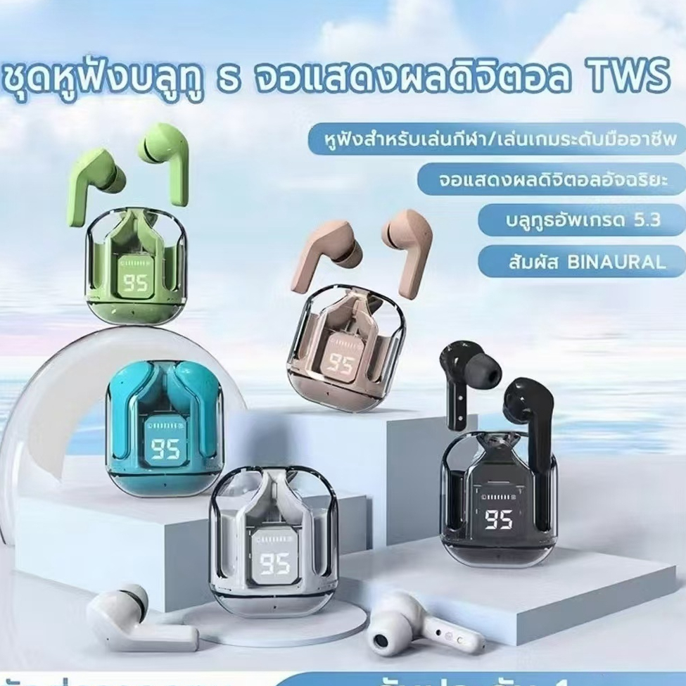 หูฟังบลูทูธไร้สาย TWS HIFI หูฟังกันน้ำ IPX4 เสียงดีมาก หูฟังน่ารัก มีไมโครโฟน บลูทูธเวอร์ชัน 5.3
