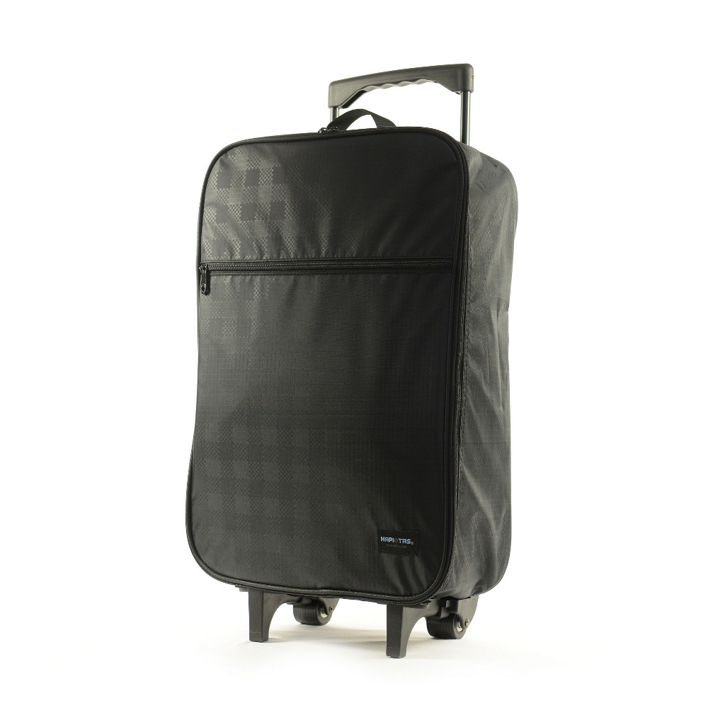 HAPITAS   กระเป๋าลาก2ล้อ กระเป๋าลากแบบผ้า 20นิ้ว ลาย Checker Black