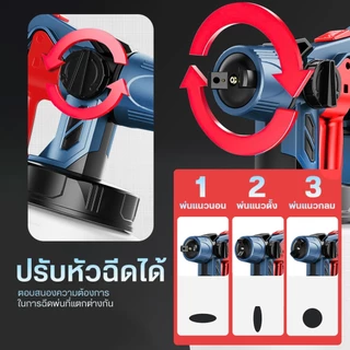 MASARU กาพ่นสีไฟฟ้า SCWG-700 ไร้สาย 400W อุปกรณ์ทาสี กาพ่นสี แบตเตอรี่ PTB10-2040