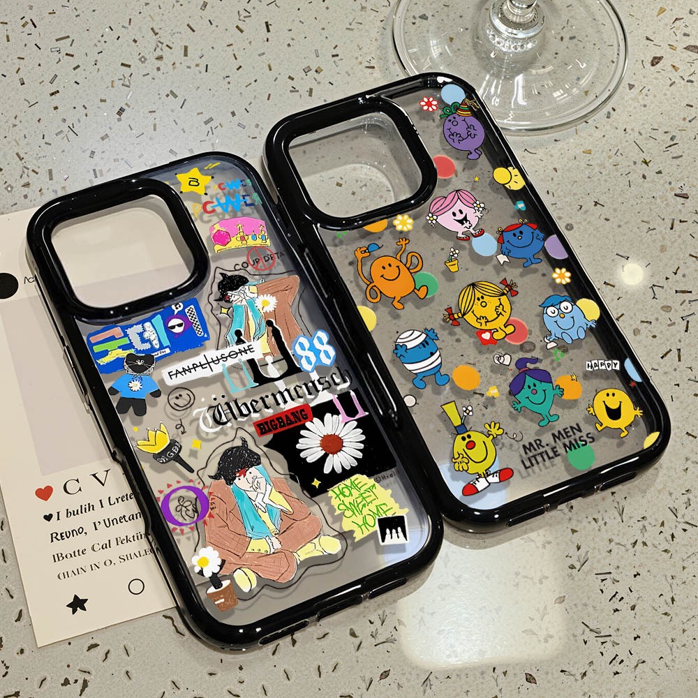 เคสโทรศัพท์ For iPhone 13 11 17 pro max Case iPhone 11 15 16 pro max 14 12 pro max 17 Airเคสโทรศัพท์มือถืออะครีลิครูใหญ่