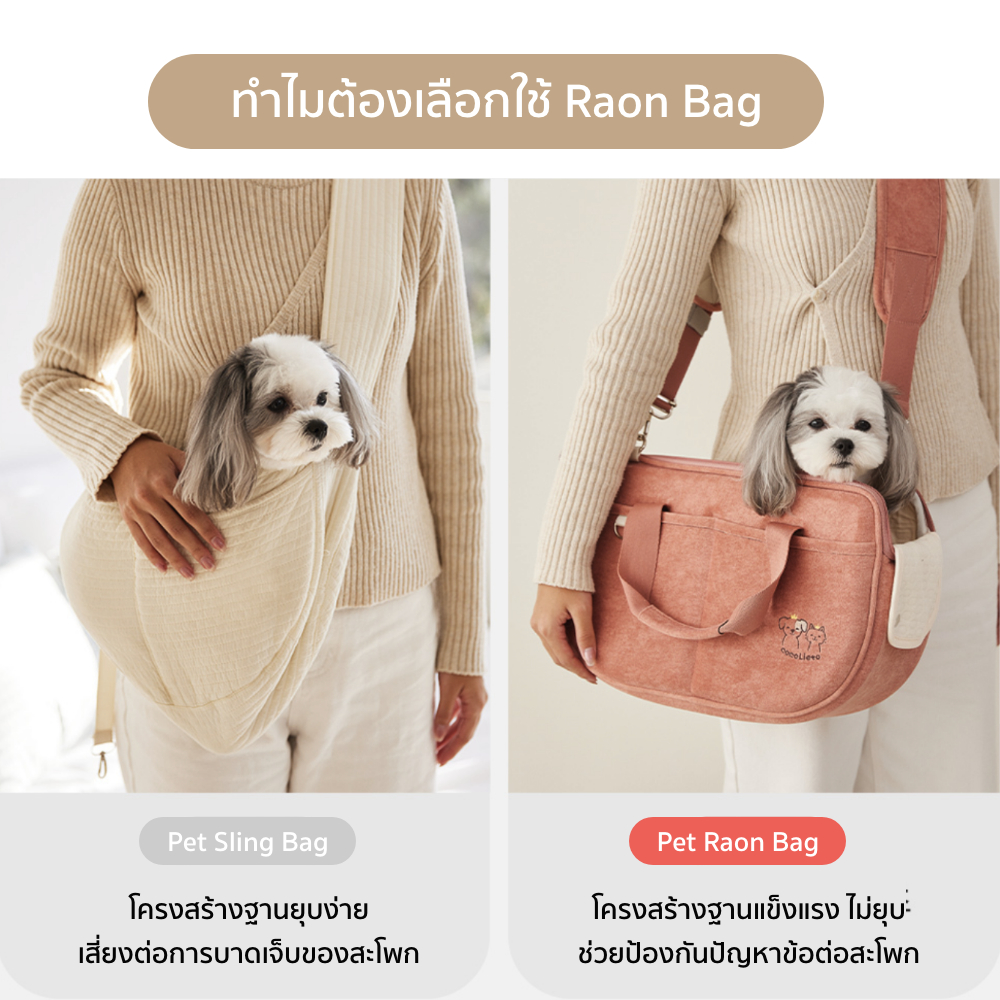 Cocopet กระเป๋าสำหรับสัตว์เลี้ยง กระเป๋าสุนัข กระเป๋าแมว พกพาสะดวก - รูปที่ 2