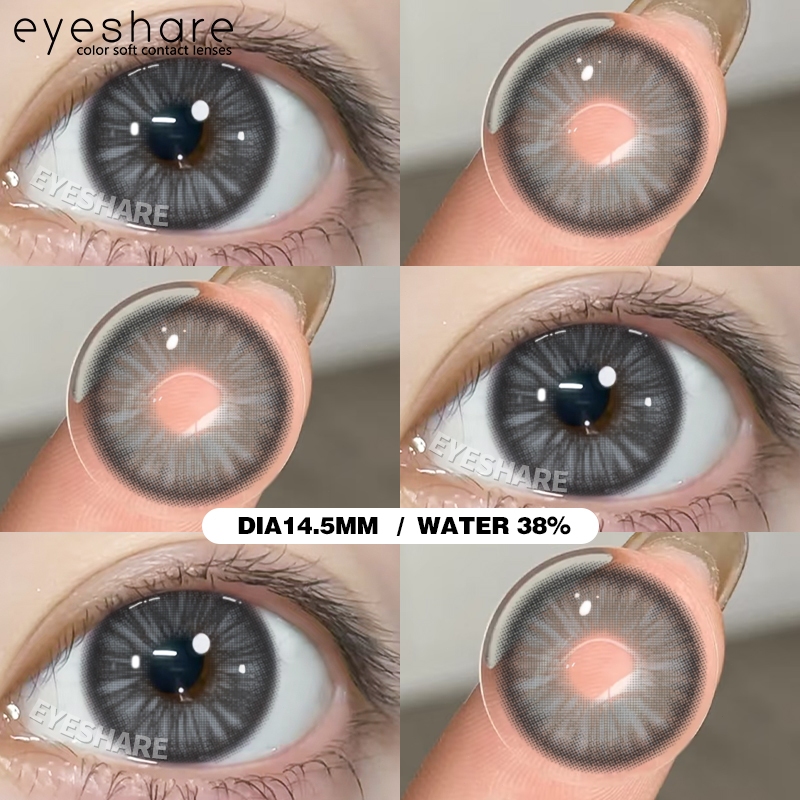 (COD)-Eyeshare Florence สีน้ำตาลคอนแทคเลนส์สี 1 คู่ 14.5มม. สีน้ำตาล สีเทา ตาโต เลนส์แฟชั่นรุ่นขายดี ส่งฟรี