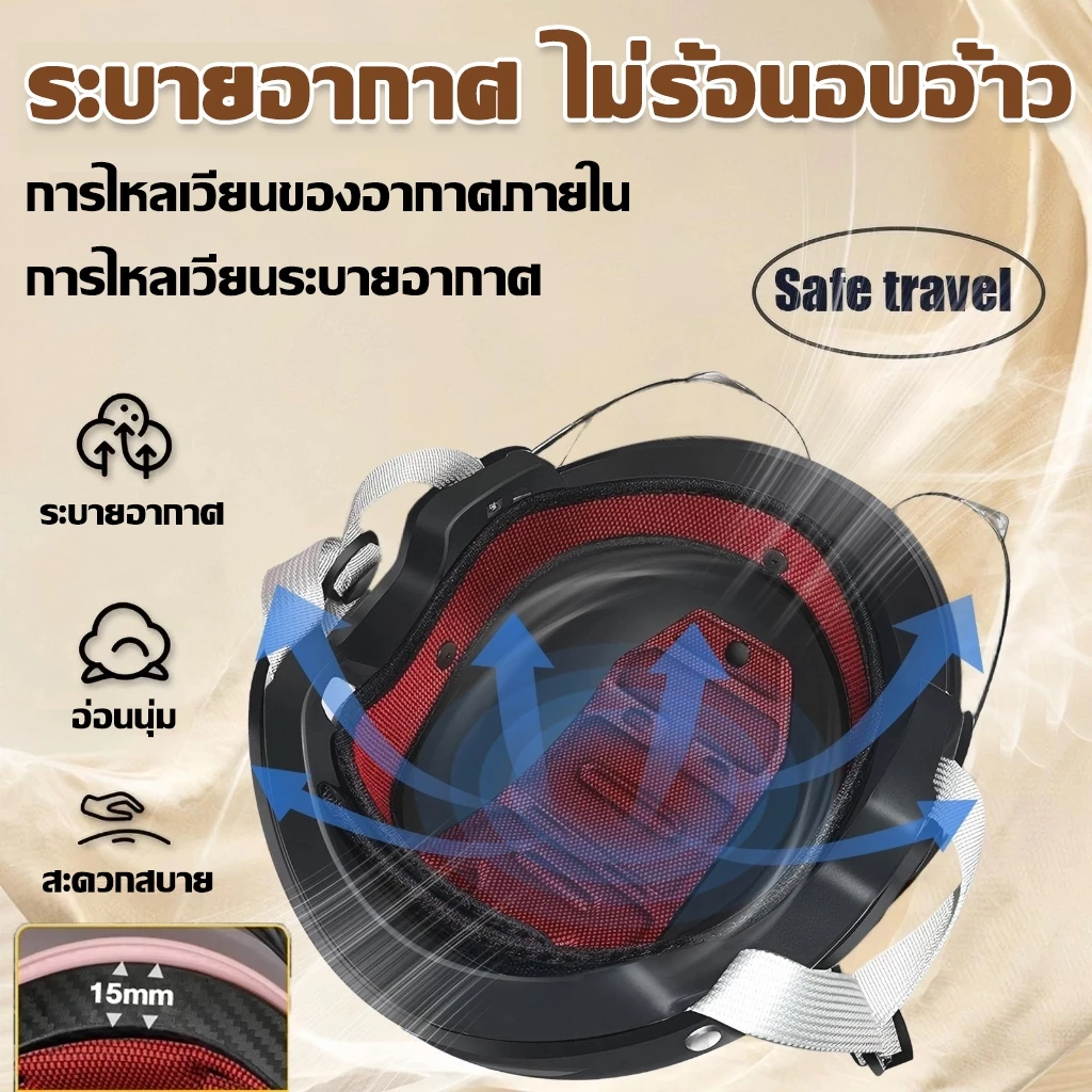 หมวกกันน็อค YOUBO กระจกคู่ HD thumbnail 6