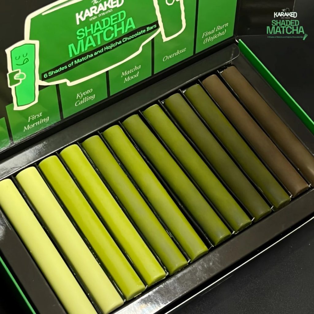 Karaked Shaded Matcha มัทฉะบาร์ไล่ระดับ 6 เฉด อ่อนสุดไปเข้มสุด รสชาติเข้มข้นจัดเต็ม! [1 กล่อง 12 เเท่ง] ราคา ถูกที่สุด ดีลบีเคเค แกลเลอรีภาพที่ 6