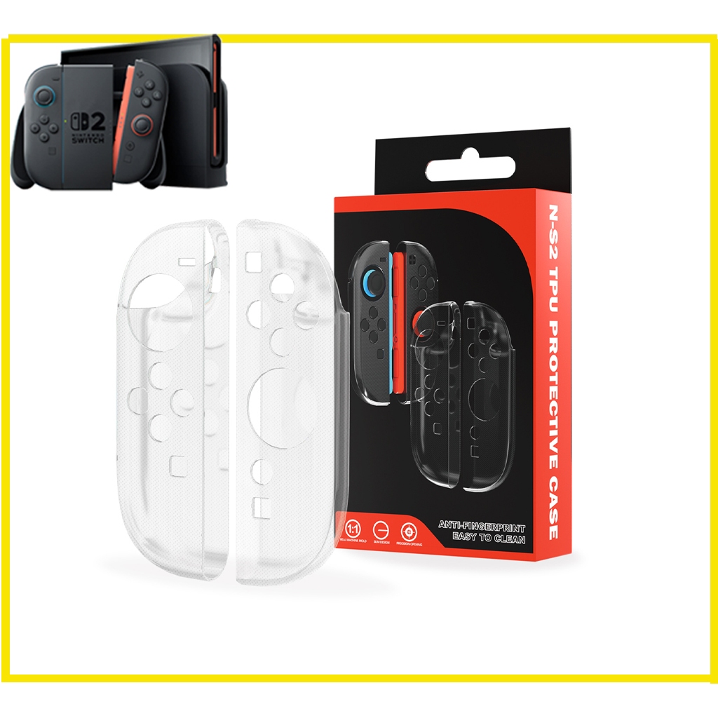 Nintendo Switch 2 เคสป้องกันแบบนิ่ม TPU  ป้องกัน joy-con สำหรับj NS2 N-S2 tpu Protectiive case