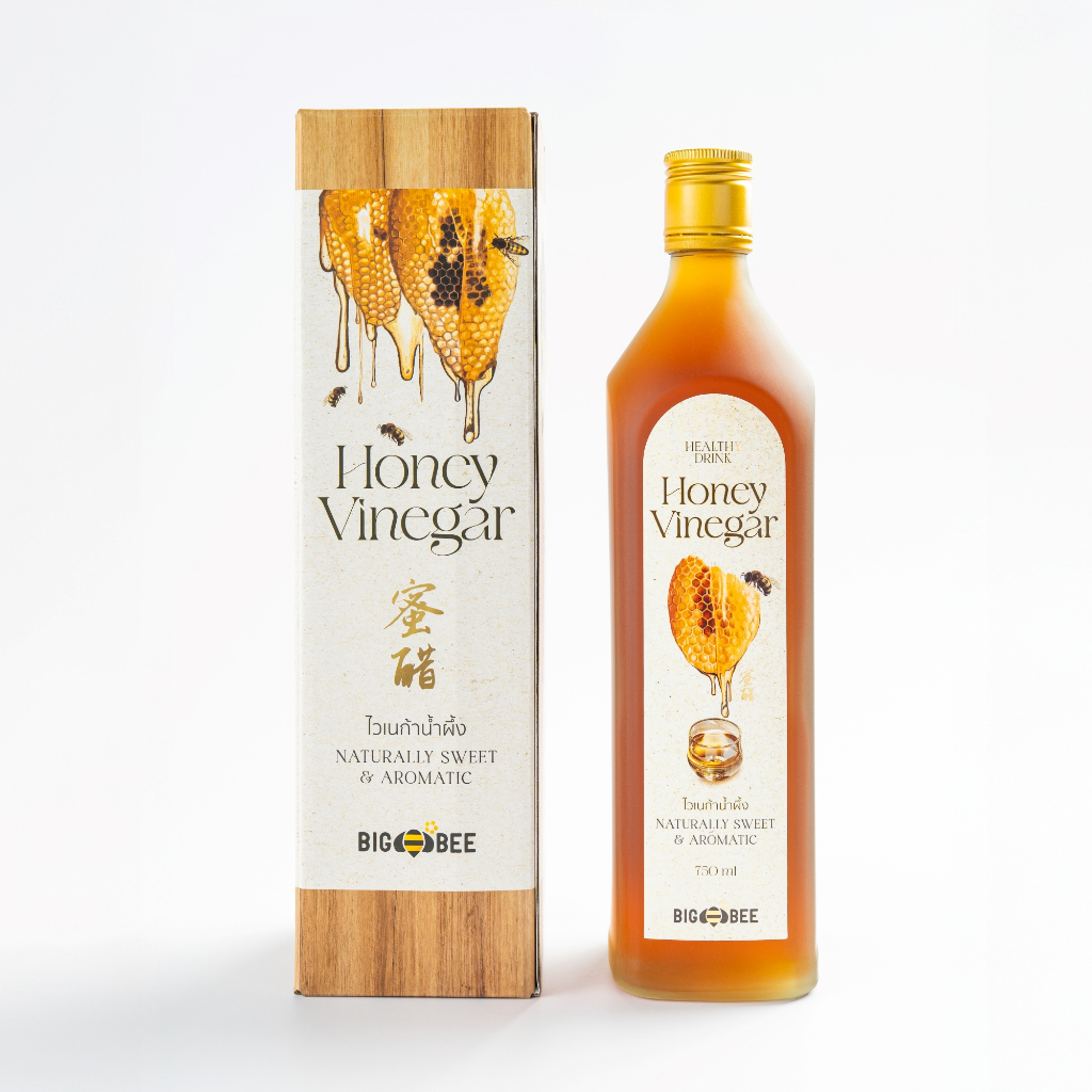 น้ำผึ้งไซเดอร์ 750 ml รสหวานอมเปรี้ยว ทานง่าย ไม่แสบคอ  Honey Vinegar