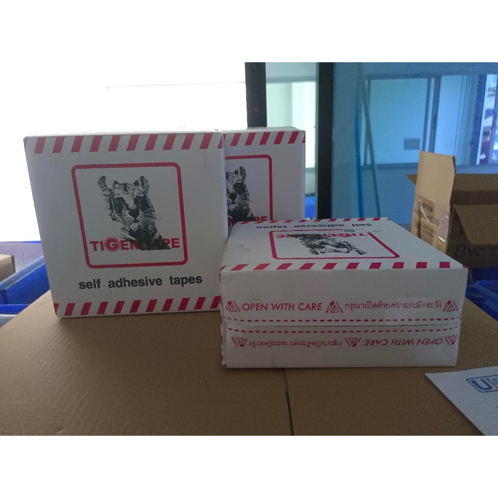 #TAP-WR-50-500 TIGER TAPE เทปกั้นเขต 500 เมตร สีขาวแดง ม้วนขนาด 50 MM x 500 M สินค้าคงเหลือ/ชิ้น = 1