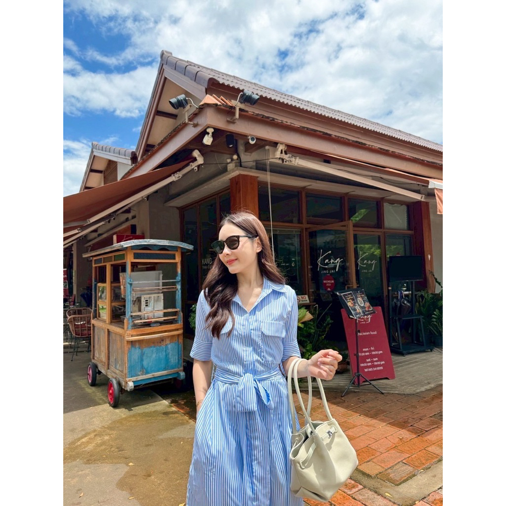 Baby blue dress 🩵 แมกซี่เดรสยาวสีฟ้า