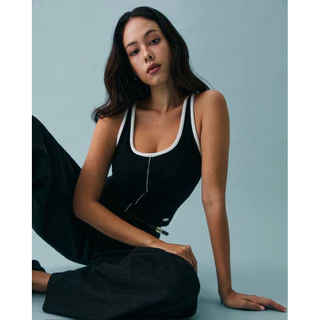 STUDIO UNKNOWN - Bruce Tank Top (อก29-40“) เสื้อกล้ามดีเทลต่อตะเข็บ
