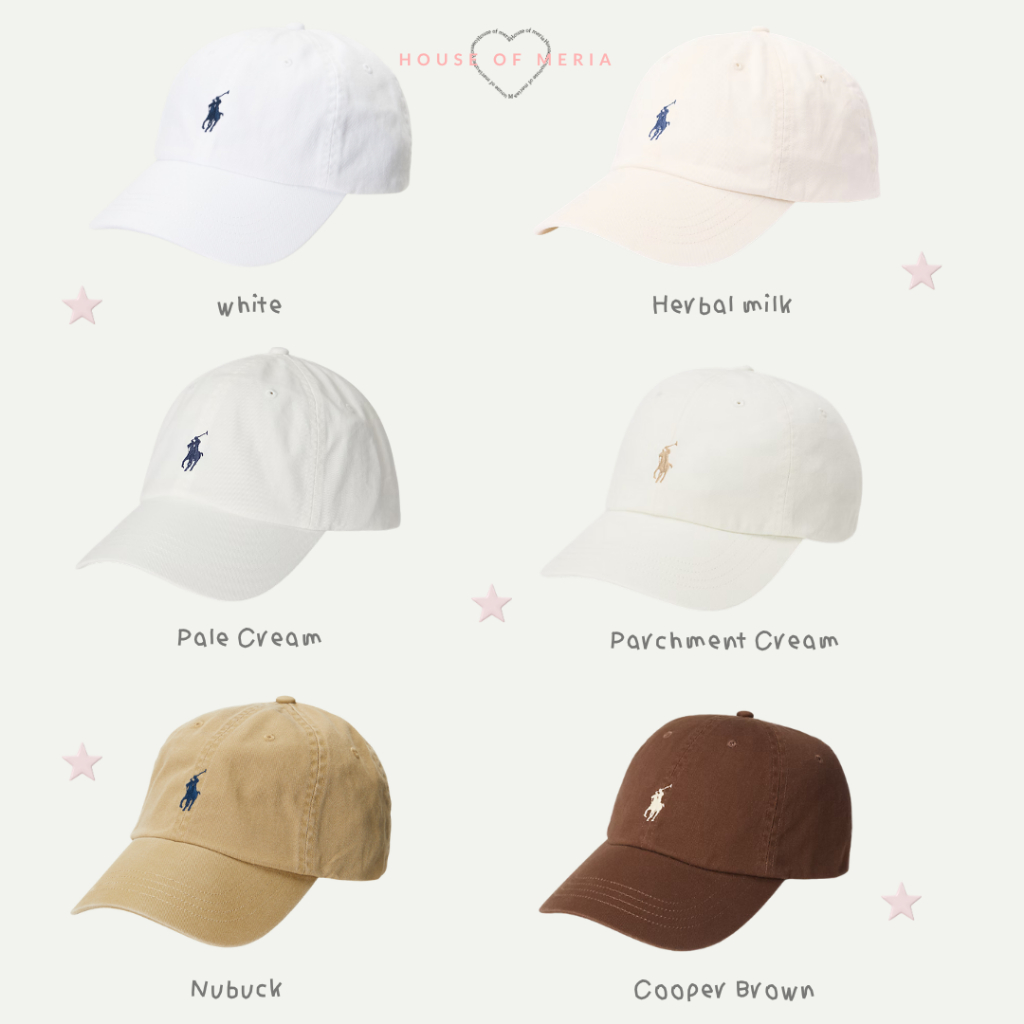 พร้อมส่ง ของแท้แสกนได้ | หมวกโปโล (ทรงผู้ใหญ่) Cotton Chino Ball Cap หมวก Polo Ralph Lauren ของแท้ 100%