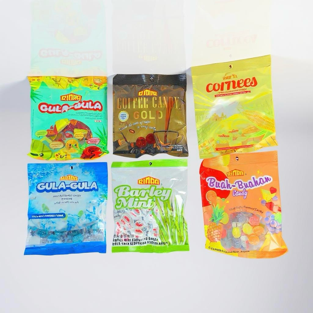 🍬🍭 ลูกอม Rinda (ลินดา)หลากรสชาติ ทานเล่น แจก อร่อยมาก ลูกอมมาเลเซีย ขนาด 100-120กรัม