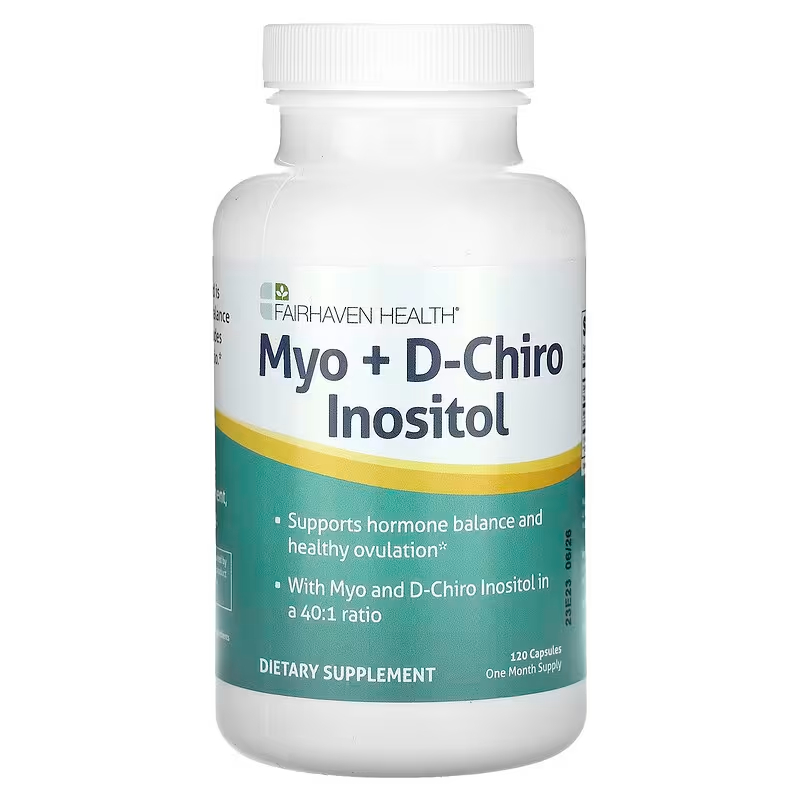 Fairhaven Health, Myo + D-Chiro Inositol, 120 Capsules