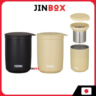 Thermos แก้วน้ําชาฉนวนสุญญากาศ Stone Black (JTB-400FI/500FI)