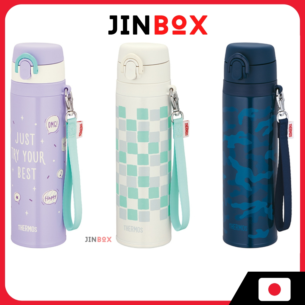 กระติกน้ําเก็บความร้อนสูญญากาศหุ้มฉนวนแก้วมือถือ . JNT-552 Thermos Water Bottle Vacuum Insulated Mobile Mug 550ml JNT-552