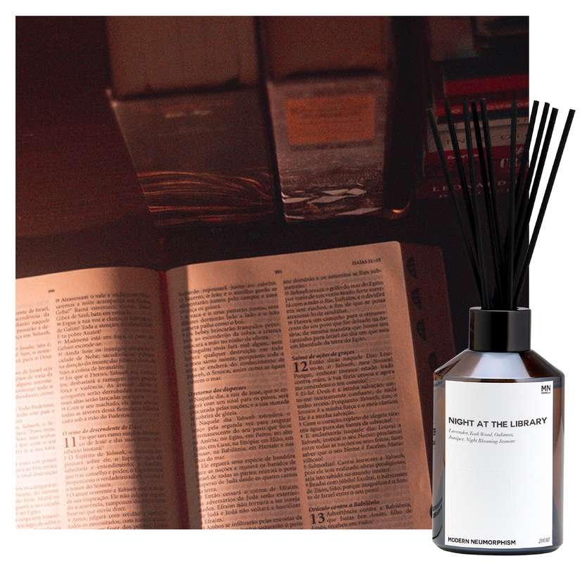 MN FORMULA Room Diffuser กลิ่น Night at the Library เอ็มเอ็น ฟอร์มูล่า ก้านไม้หอม ก้านไม้หอมกระจายกลิ่น ช่วยให้มีสมาธิ