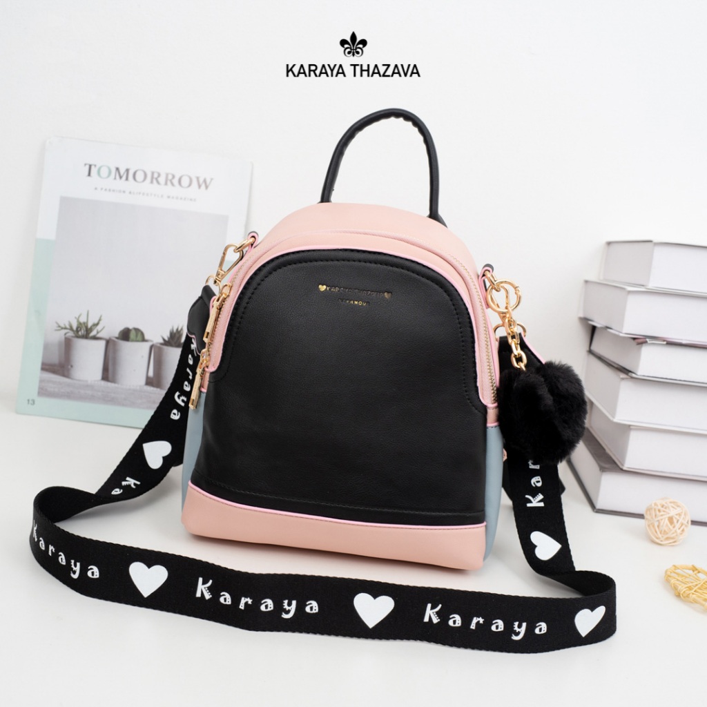 กระเป่าเป้แบรนด์🎀KARAYA THAZAVA🎀แบรนด์แท้ รุ่น(9178)