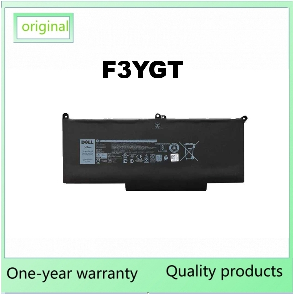 แบตเตอรี่แล็ปท็อป F3YGT ใหม่สำหรับ Dell Latitude 12 7000 E7280 E7290 E7380 E7390 E7480 E7490 2x39G D