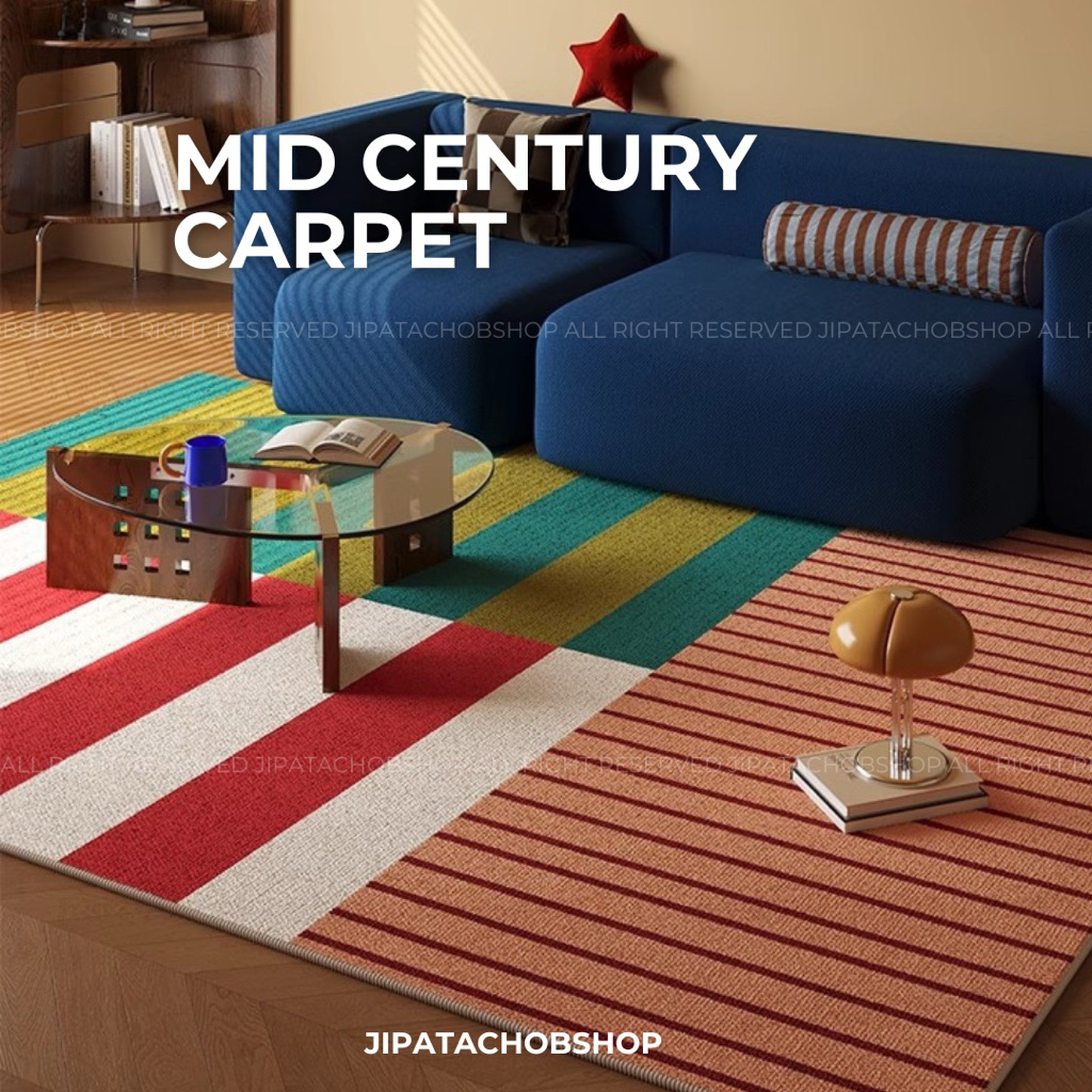 JIPATACHOBSHOP | mid century carpet 🤹🏻 พรมห้องนั่งเล่น พรมห้องนอน พรม