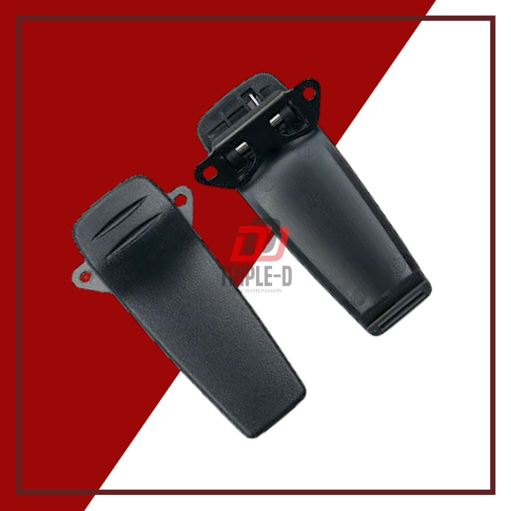 คลิปหลัง กิ๊บหนีบแบต/เข็มขัด วิทยุสื่อสาร (สีดำ) ICOM : IC-V8,IC-3FGX,IC-V82,IC-3FGS และรุ่นอื่นๆ