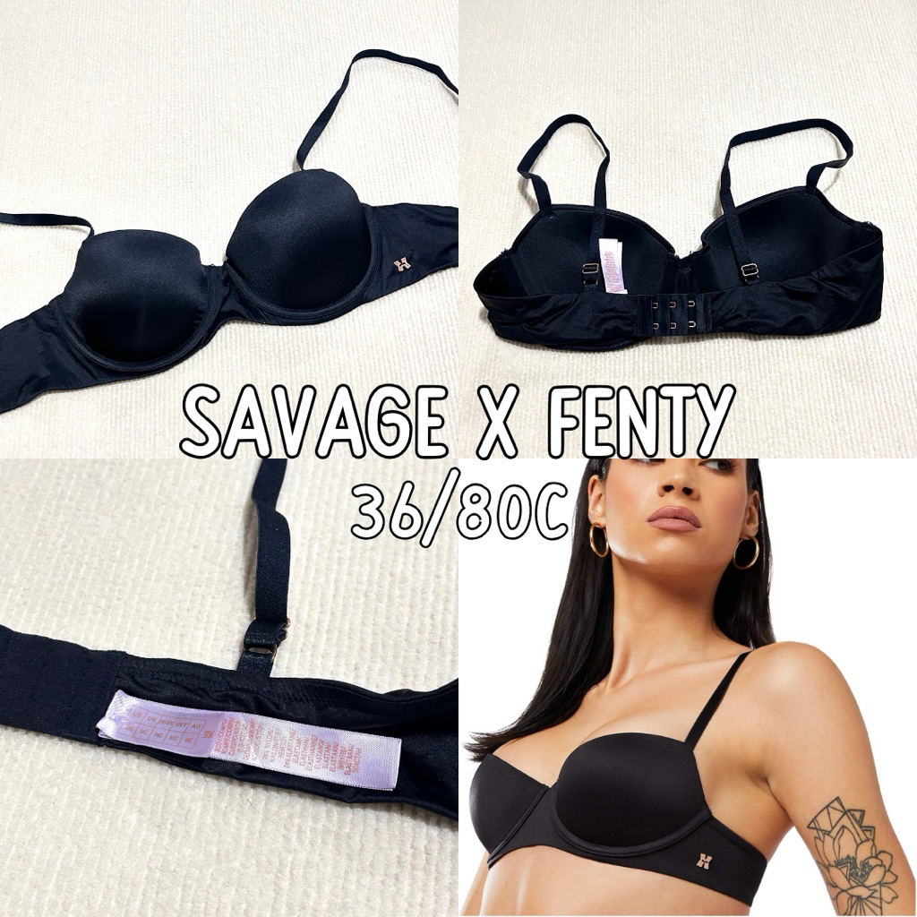 (สภาพใหม่) savage x fenty | 36/80C เสื้อชั้นในผ้านิ่ม แบรนด์แม่ Rihanna ทรงสวย shopหลักพัน
