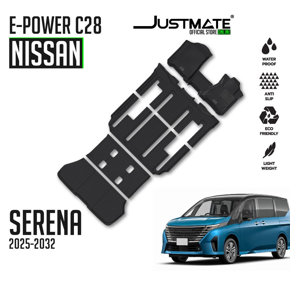 [JUSTMATE] NISSAN พรมปูพื้นรถยนต์ SERENA e-POWER C28 2025 - 2032