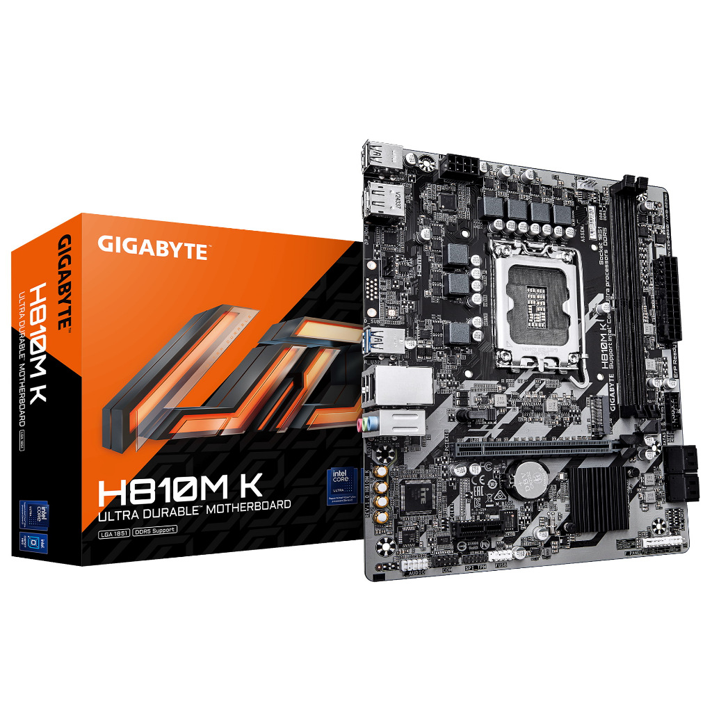 MAINBOARD (เมนบอร์ด) Gigabyte H810M-K LGA1851 DDR5 HDMI/DP mATX