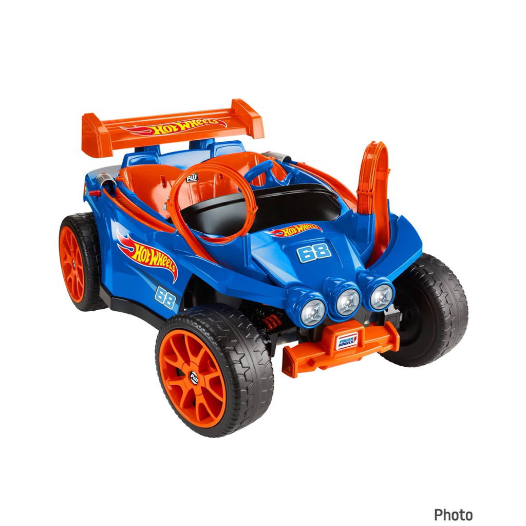 รถนำเข้าจากอเมริกา Power Wheels Hot Wheels Racer Battery-Powered Ride-on, 12 V, Max Speed: 5 mph