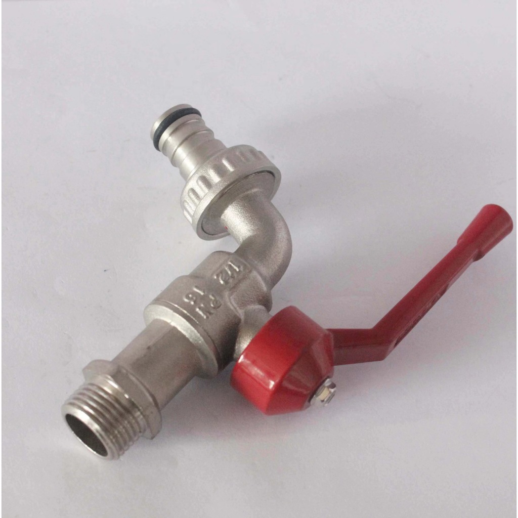 🔥 ถูกที่สุด🔥ก๊อกบอลสนาม ก๊อกน้ำ 4หุน ก็อกน้ำ 1/2'' ก๊อกด้ามแดง ก๊อกปากสนาม ก๊อกน้ำสวน ก๊อกต่อสายยาง - 1