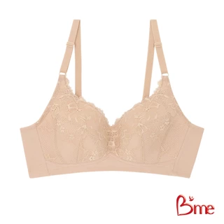B'me เสื้อชั้นในไร้โครง level 1 ฟองบาง รุ่น ME1B94 สีดำ สีนู้ด (ลูกไม้ลาย Cherry Blossom)