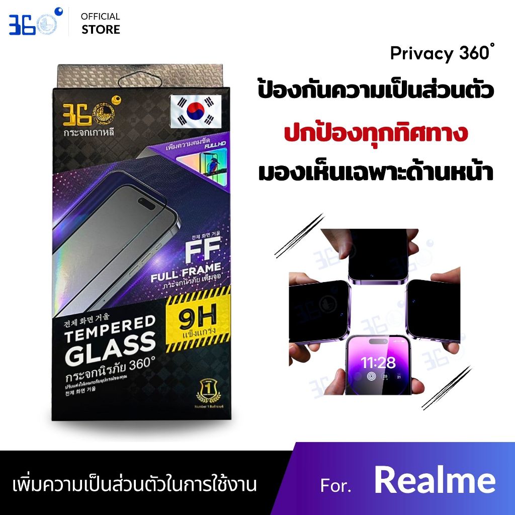 ฟิล์ม Realme กันเสือก 360องศา note 50 60x 6Pro 5Pro 11x 8 7i 5i 6 10t 15 15T - ภาพย่อย 2