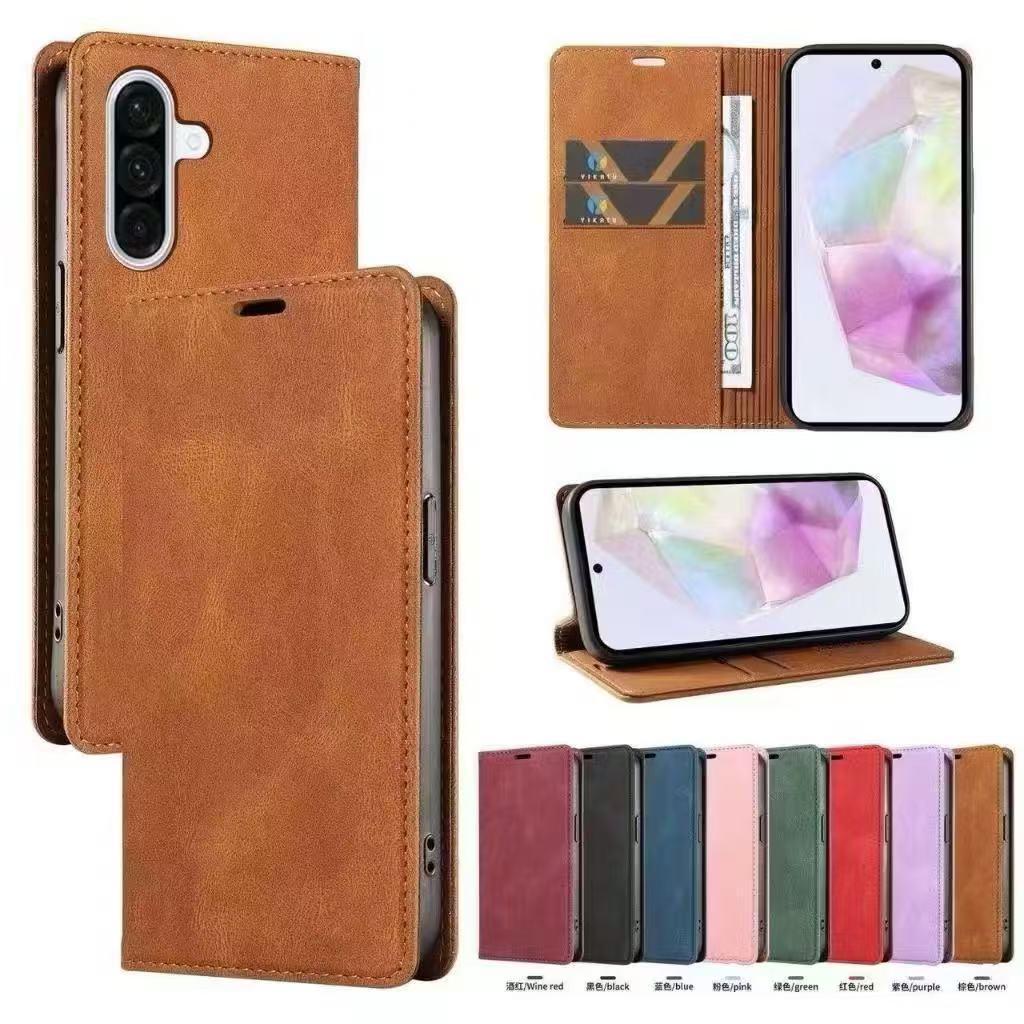 เคสฝาพับหนัง Xunte สำหรับ Samsung S25FE A07 A17 A56 A26 A36 A57 A06 A16 A55 A35 A25 A15 A24 A54 A34 A05 A05S A13 S23FE