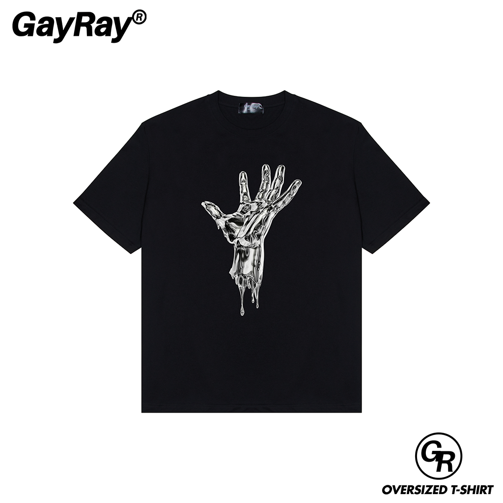 GayRay ⎰God Hand⎱  เสื้อยืดโอเวอร์ไซส์ Cotton 100% นุ่่ม ใส่สบาย