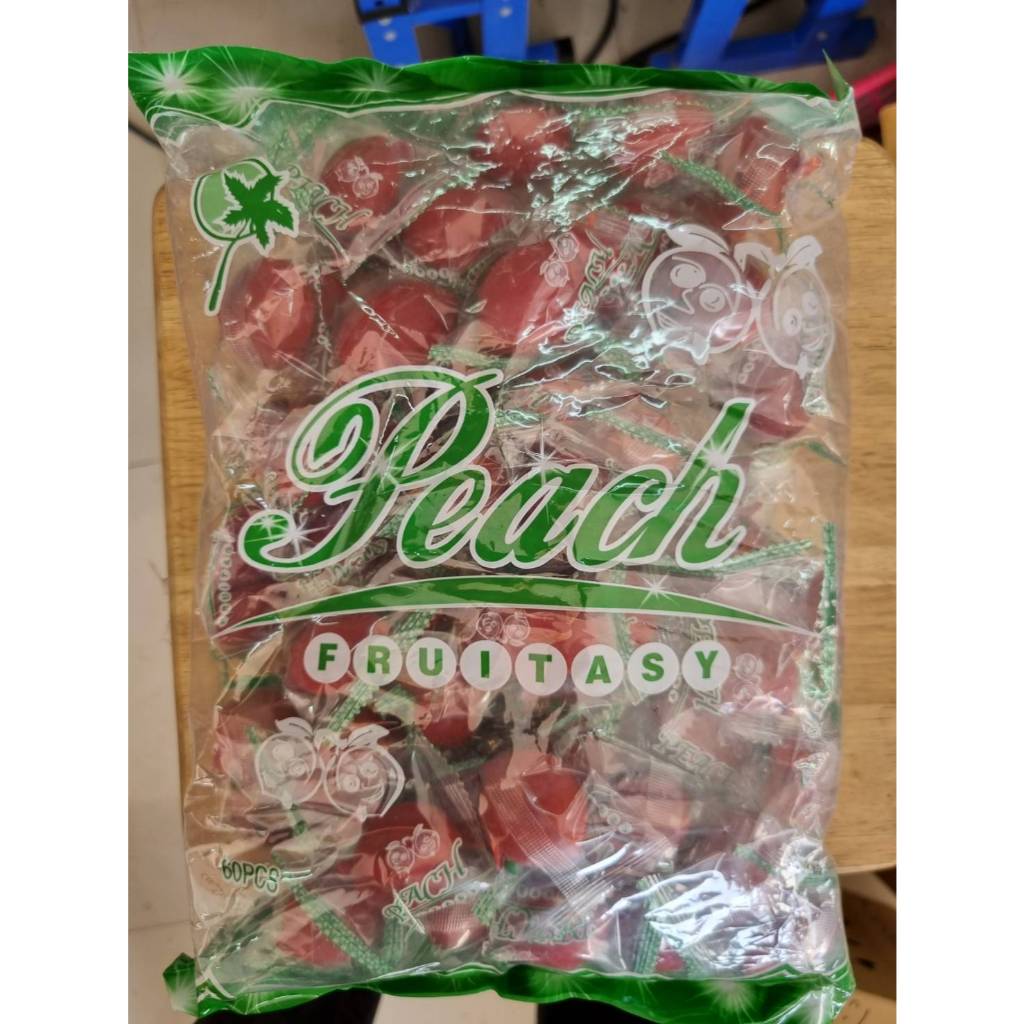 (ยกลัง 20 Kg.) ท้อแดง​ ฟรุ๊ตทาซี่และมังกร จินหลงลูกพีชแช่อิ่ม (ลูกท้อแดง) เกรด A ถุงละ 1 Kg. จำนวน 20 ถุงต่อลัง