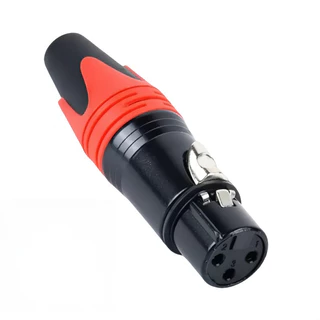 10ชิ้น คละสี หัวแจ็ค XLR แบบตัวผู้ (Male) และตัวเมีย (Female) เข้าสายสัญญาณเสียง สำหรับไมโครโฟน มิกเซอร์ และอุปกรณ์เสียง