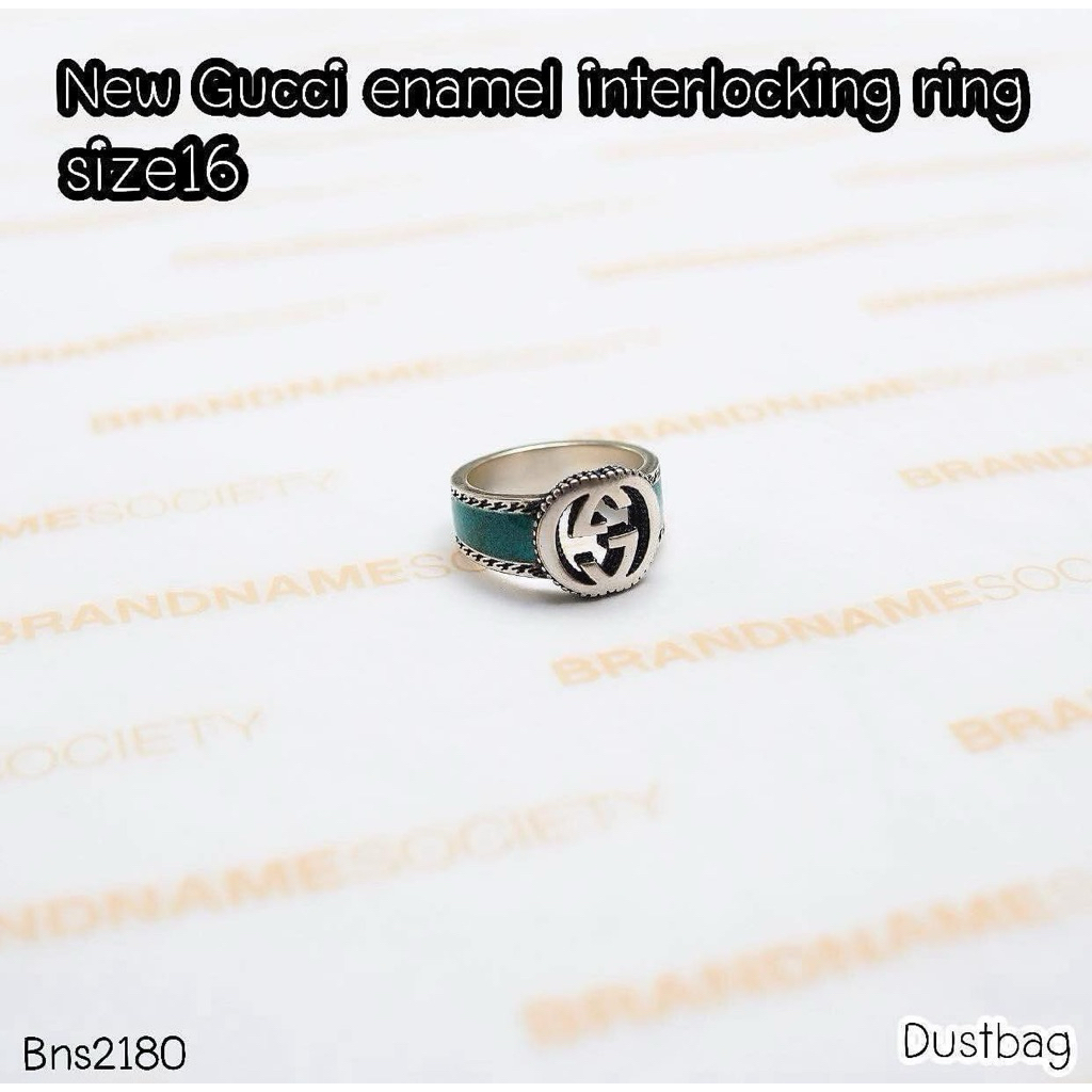 gucci interlocking ring size16