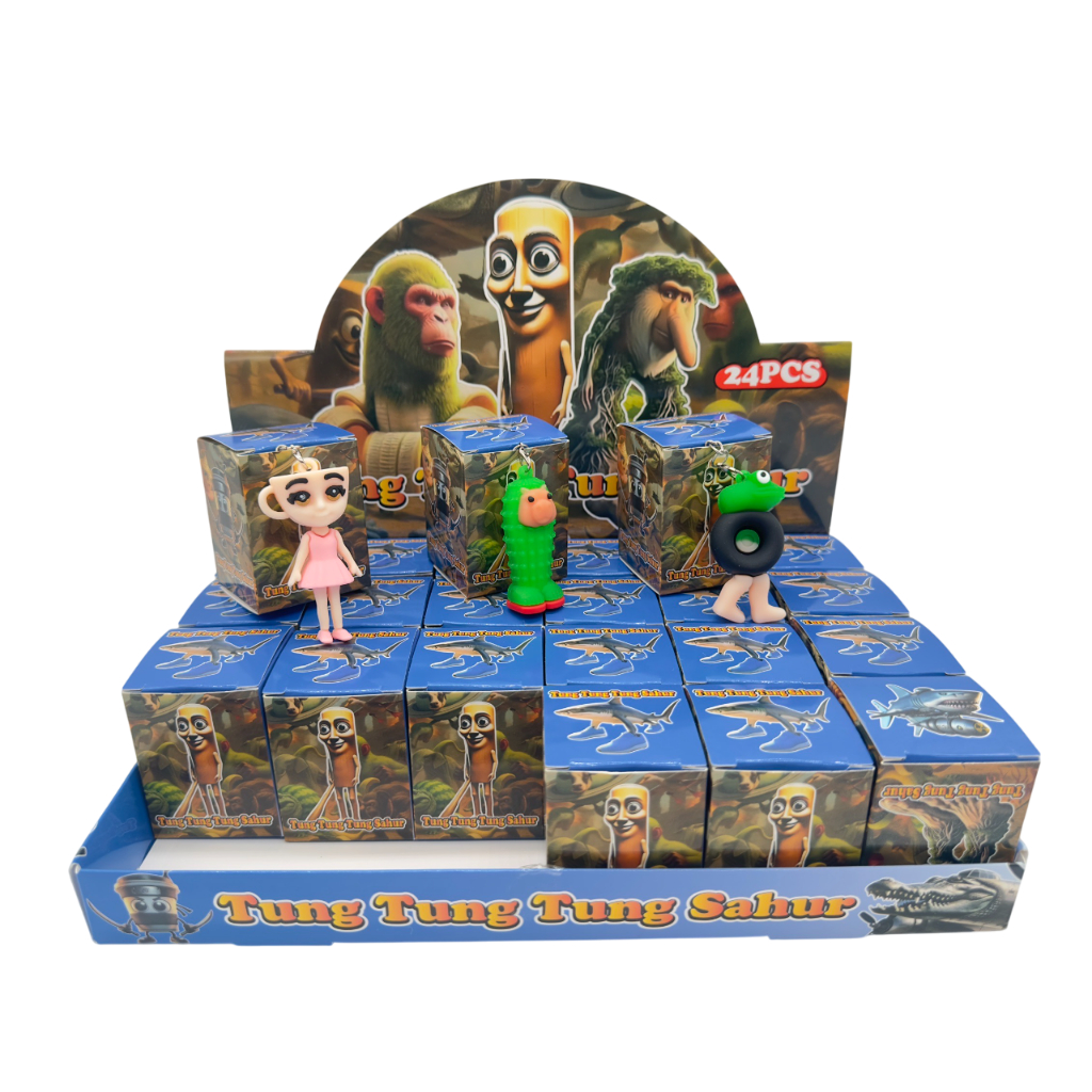 กล่องจุ่มพวงกุญแจ Tung Tung Tung  1จุ่ม พร้อมส่ง