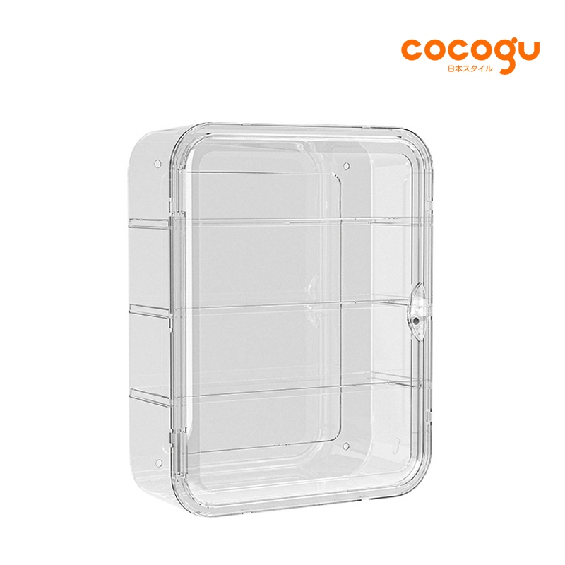 COCOGU ตู้วางโมเดล ติดผนัง โปร่งใส รุ่น 899 – cream
