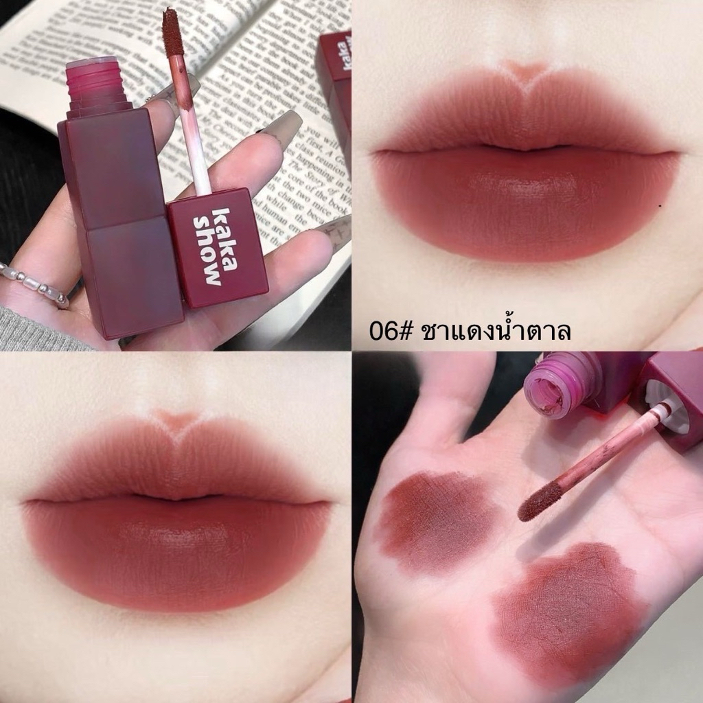 L-36🌟SaKaShow&Matte Lio Gloss ลิปกลอสแมทเนื้อกำมะหยี่ ให้สัมผัสเรียบลื่น เม็ดสีแน่น ติดทนนาน