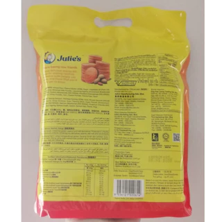 Julie's Peanut Butter Sandwich (360 g) ขนมจูลี่รสเนยถั่ว แบบถุงหิ้ว 1 ถุง (บรรจุ 12 ห่อ)