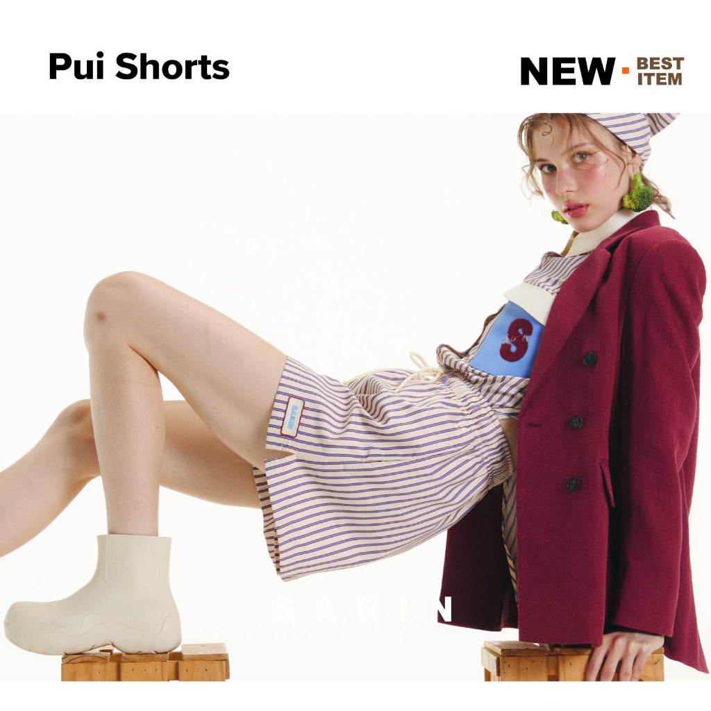 SARIN PUI shorts กางเกงเอวยืดรอบตัว