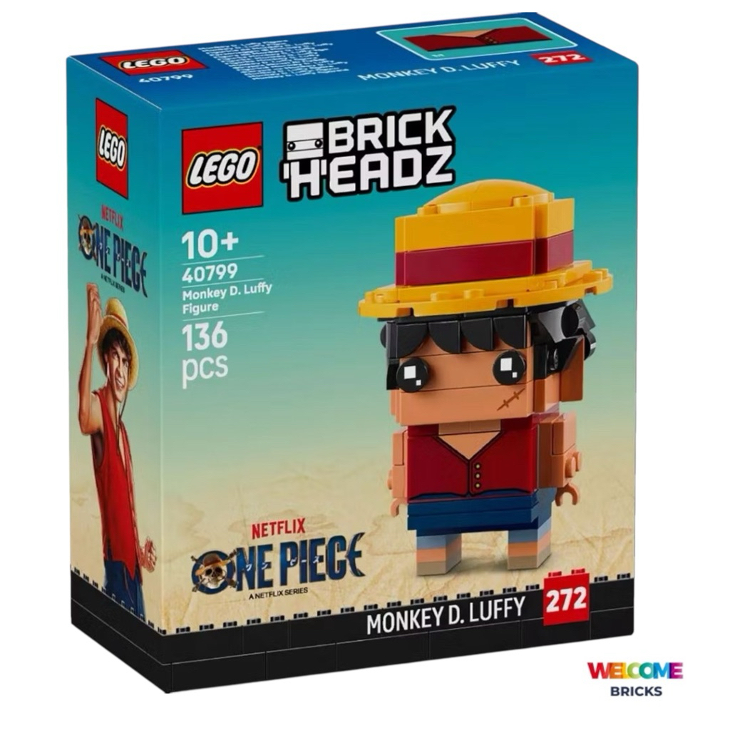 Lego BrickHeadz 40799 Monkey D. Luffy Figure สินค้าพร้อมส่ง ของแท้ 100% ค่ะ