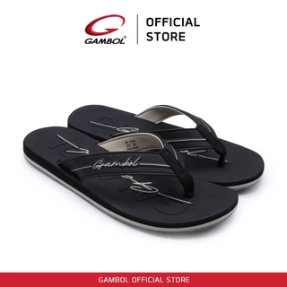 GAMBOL แกมโบล SIGNATURE รองเท้าแตะแบบหนีบชาย รุ่น GM11457 Size 40-44