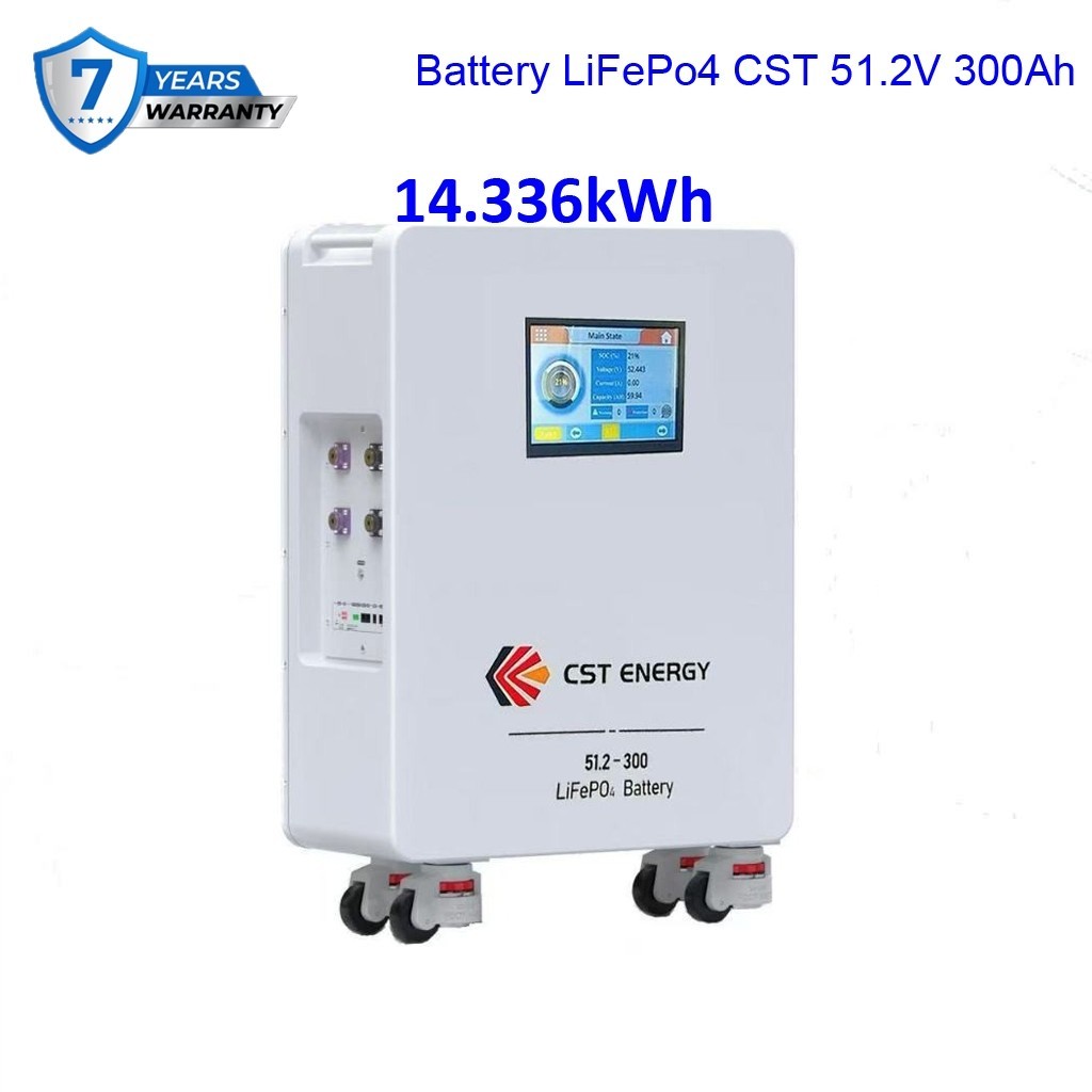 CST ENERGY BATTERY SOLAR INVERTER 51.2V 300AH รับประกัน 7 ปี