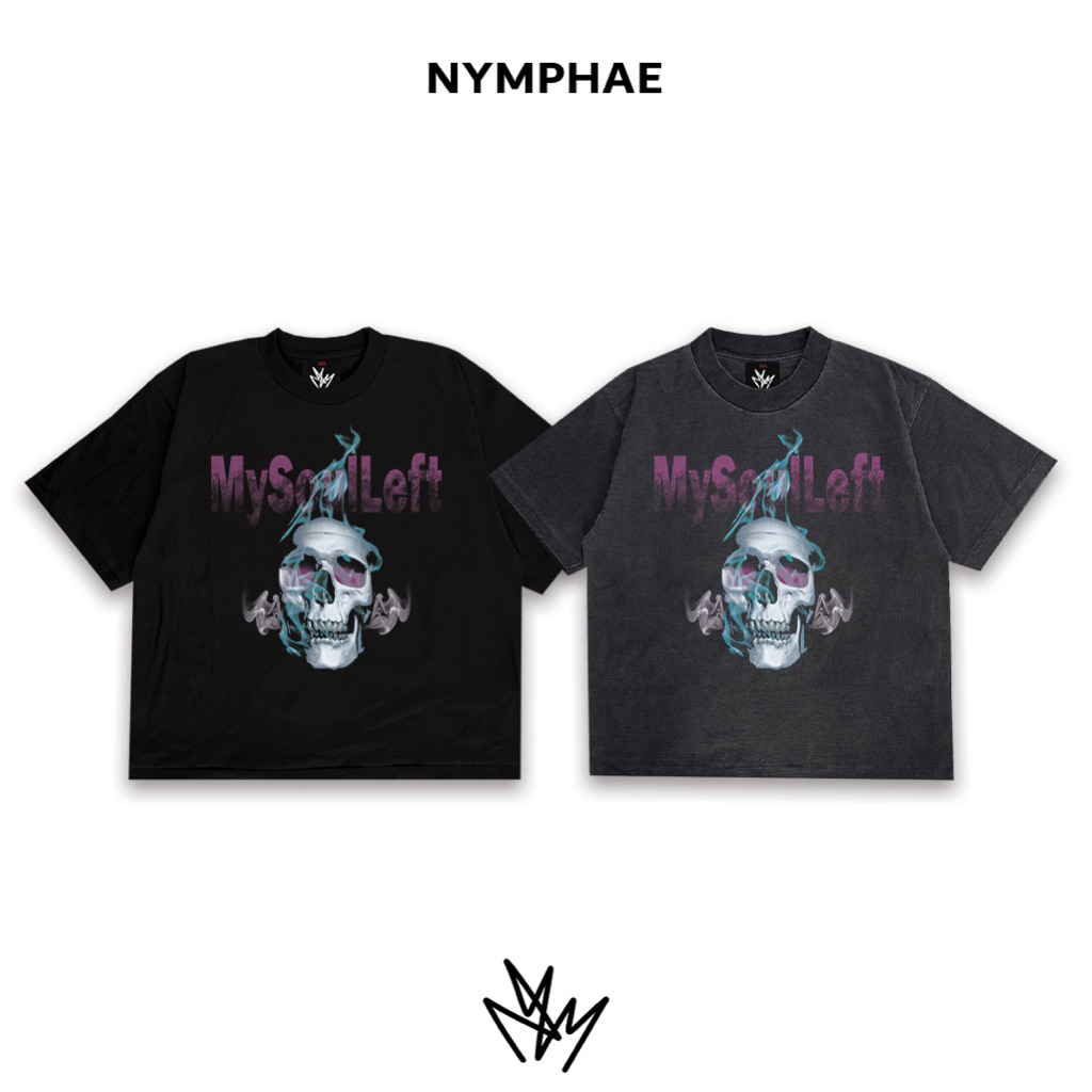 NYMPHAE: Skull [Oversized, Boxy T-shirt]