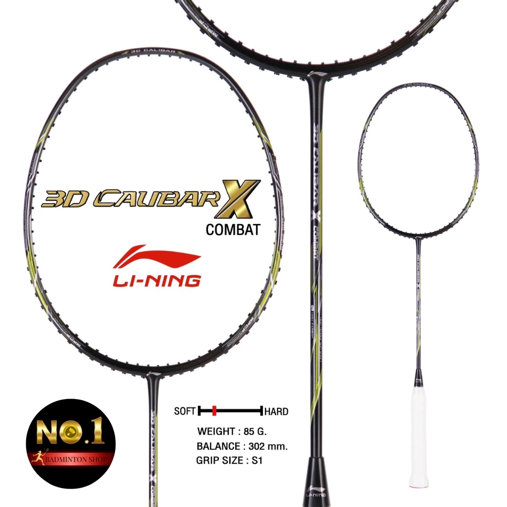 LI-NING 3D CALIBAR / LIME X COMBAT 3U ไม้แบดมินตัน แท้ 💯 By. No.1 Badminton Shop (โปรดอ่านรายละเอียด