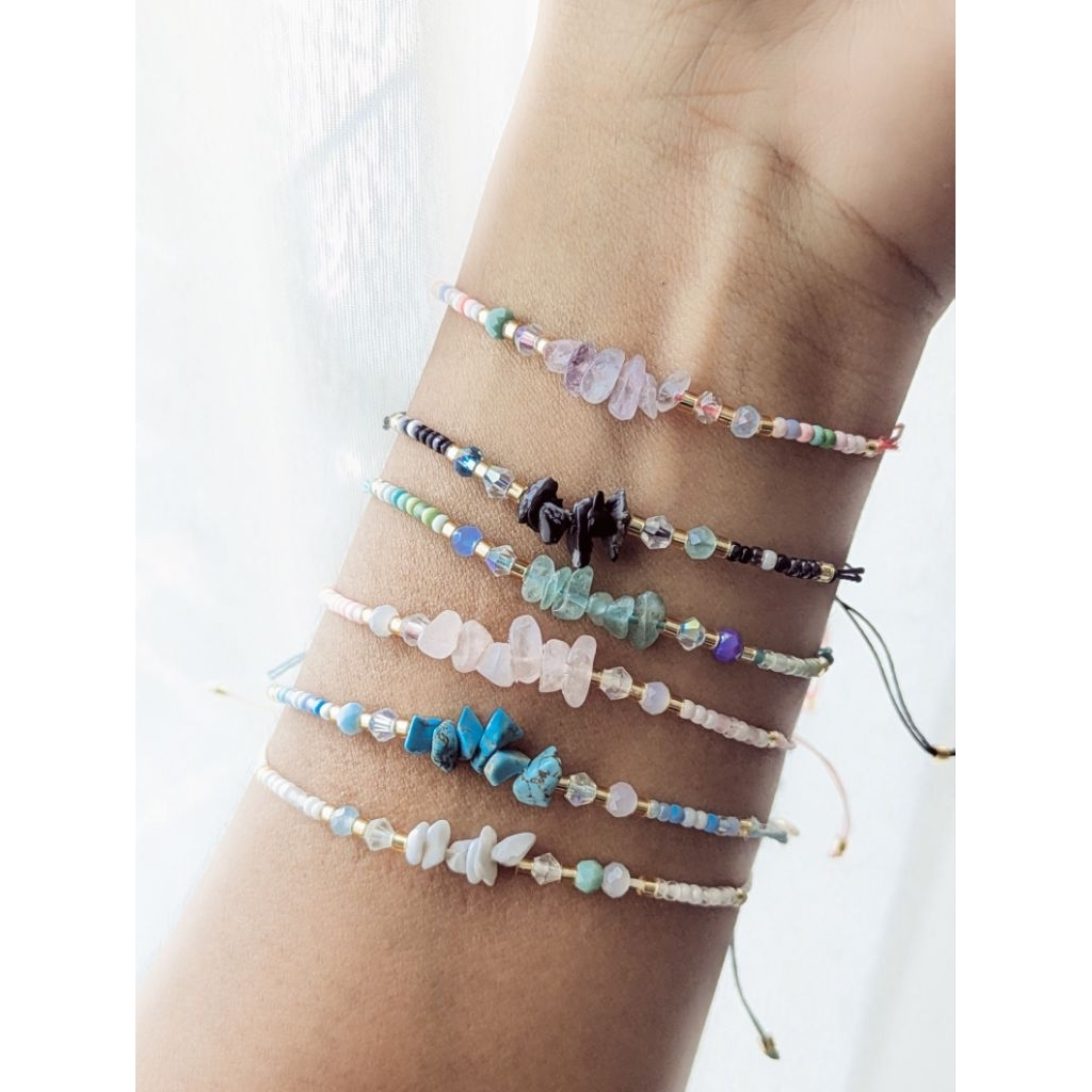Handmade stone bracelet