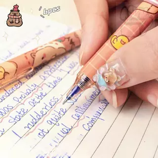 Kapibara Blue Erasable Pen ปากกาเจลกดความร้อนนักเรียน High-value Magic Eraser Press Pen ปากกา ลบได้