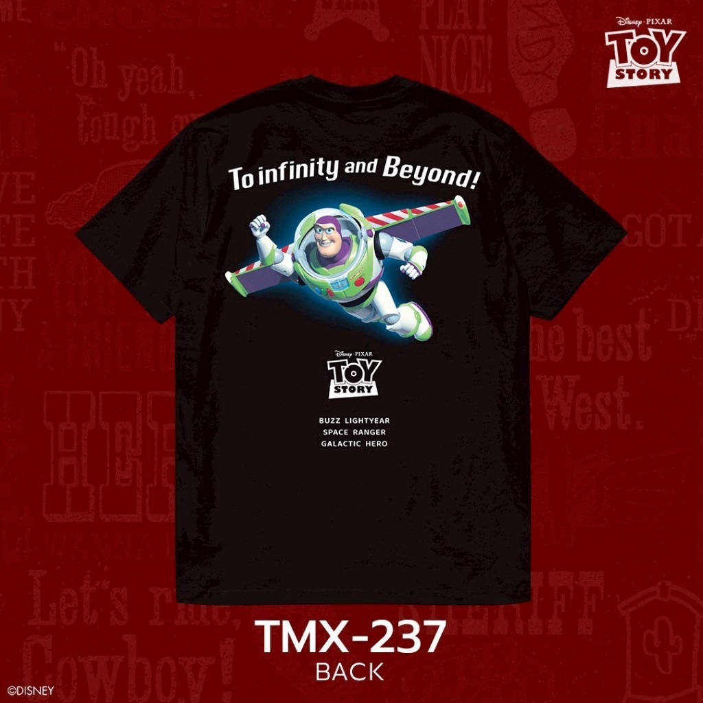 Power 7 Shop เสื้อยืดการ์ตูน ลาย”Buzz Lightyear” จาก Toy Story ลิขสิทธิ์แท้ DISNEY (TMX-237) ราคา ถูกที่สุด ดีลบีเคเค แกลเลอรีภาพที่ 4