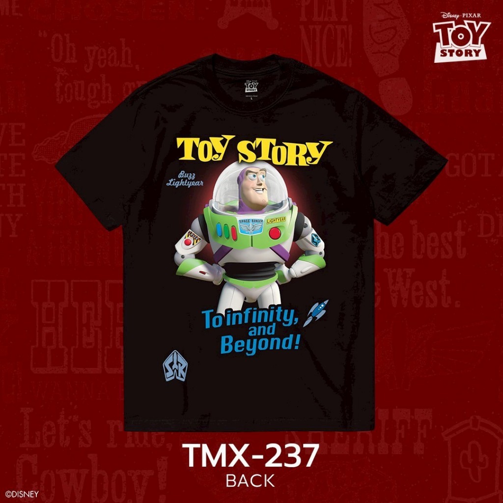Power 7 Shop เสื้อยืดการ์ตูน ลาย”Buzz Lightyear” จาก Toy Story ลิขสิทธิ์แท้ DISNEY (TMX-237) ราคา ถูกที่สุด ดีลบีเคเค แกลเลอรีภาพที่ 2