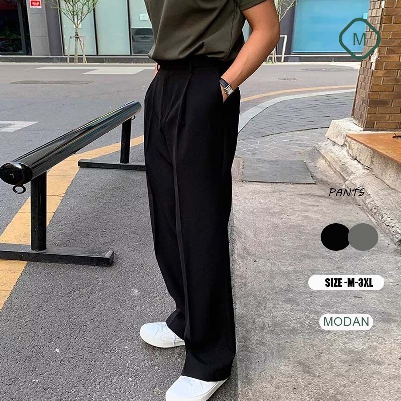 พร้อมส่ง COD Nippon boy (สีเบสิค) กางเกงสไตล์ญี่ปุ่น ขากระบอกตรง ทรงสวย